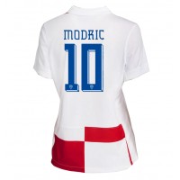 Camiseta Croacia Luka Modric #10 Primera Equipación Replica Eurocopa 2024 para mujer mangas cortas
